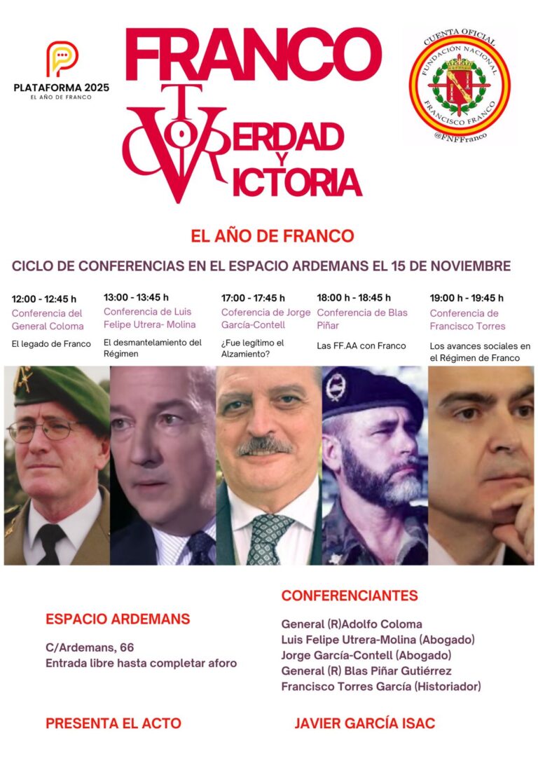 “Franco, Verdad y Victoria”: un ciclo de conferencias para entender la historia sin filtros